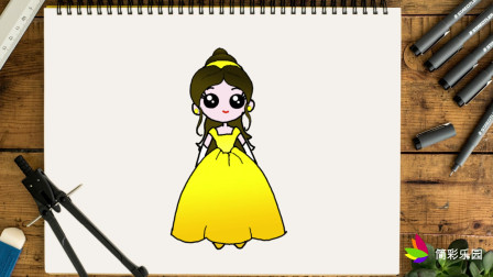 公主怎么画贝儿公主怎么画_画简单的贝儿公主_贝儿公主简笔画