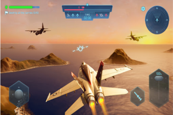 手机游戏战斗飞机-穿越云层，战斗飞机狂飙，征服整个世界
