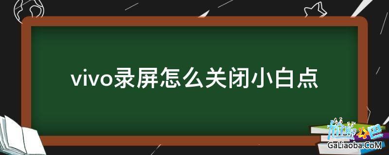 游戏录屏取消白点_nova6录屏游戏有小白点_手机游戏录屏有白点