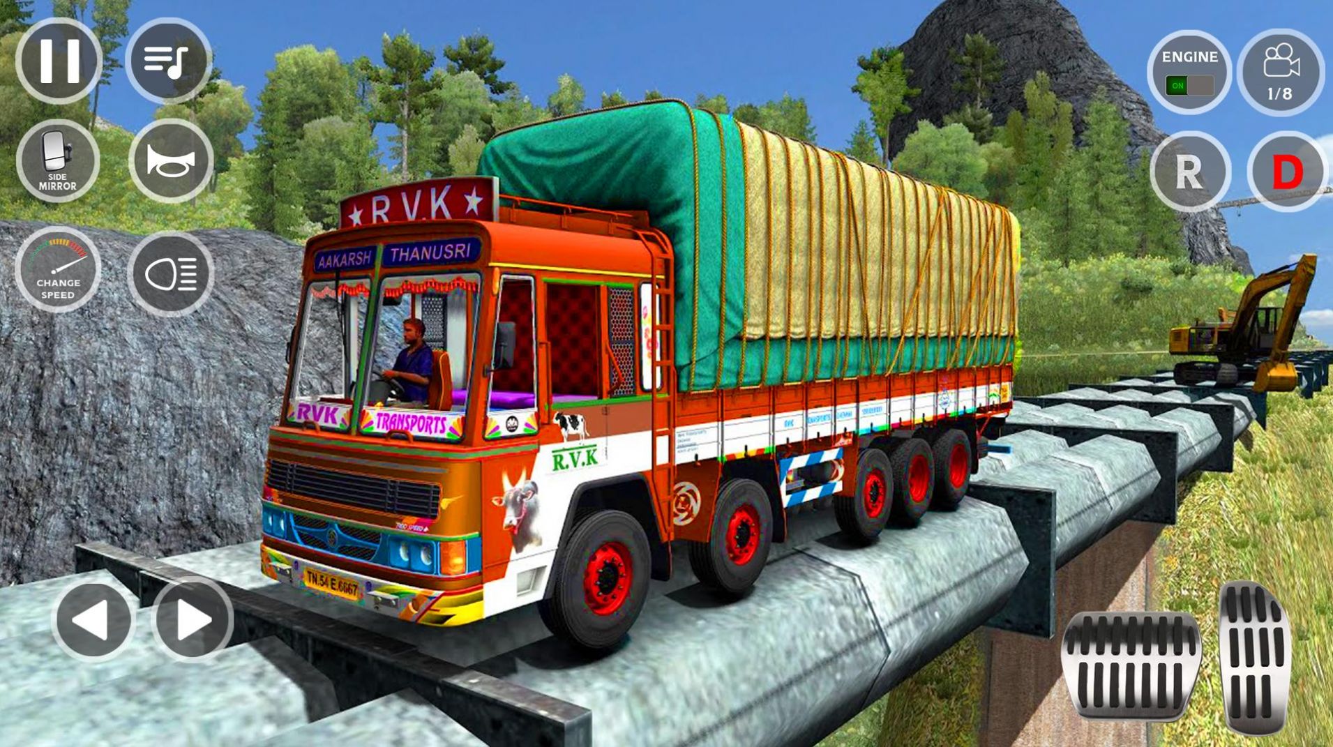手机版卡车模拟2驾驶游戏-卡车模拟2：重力感应 vs 虚拟按