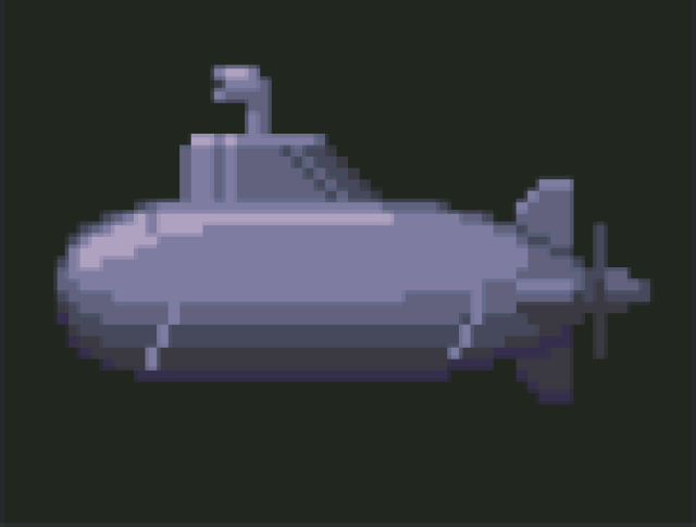 潜水艇游戏素材_手机游戏潜水艇像素版_摄像潜水艇