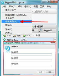 skype怎样改用户名和密码是什么意思,Skype用户名与密码修改指南